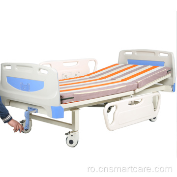 Asistență medicală reglabilă o manivelă funcționează patul de spital medical